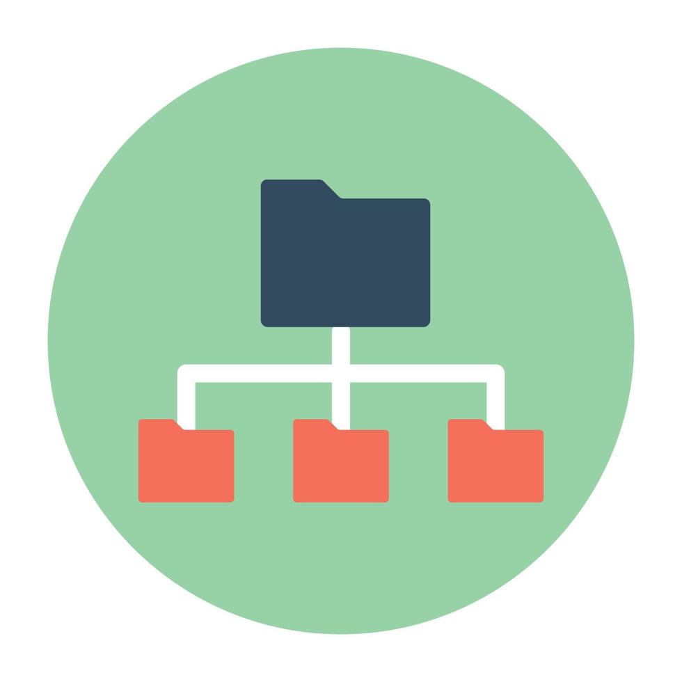concepts de partage de dossiers vecteur