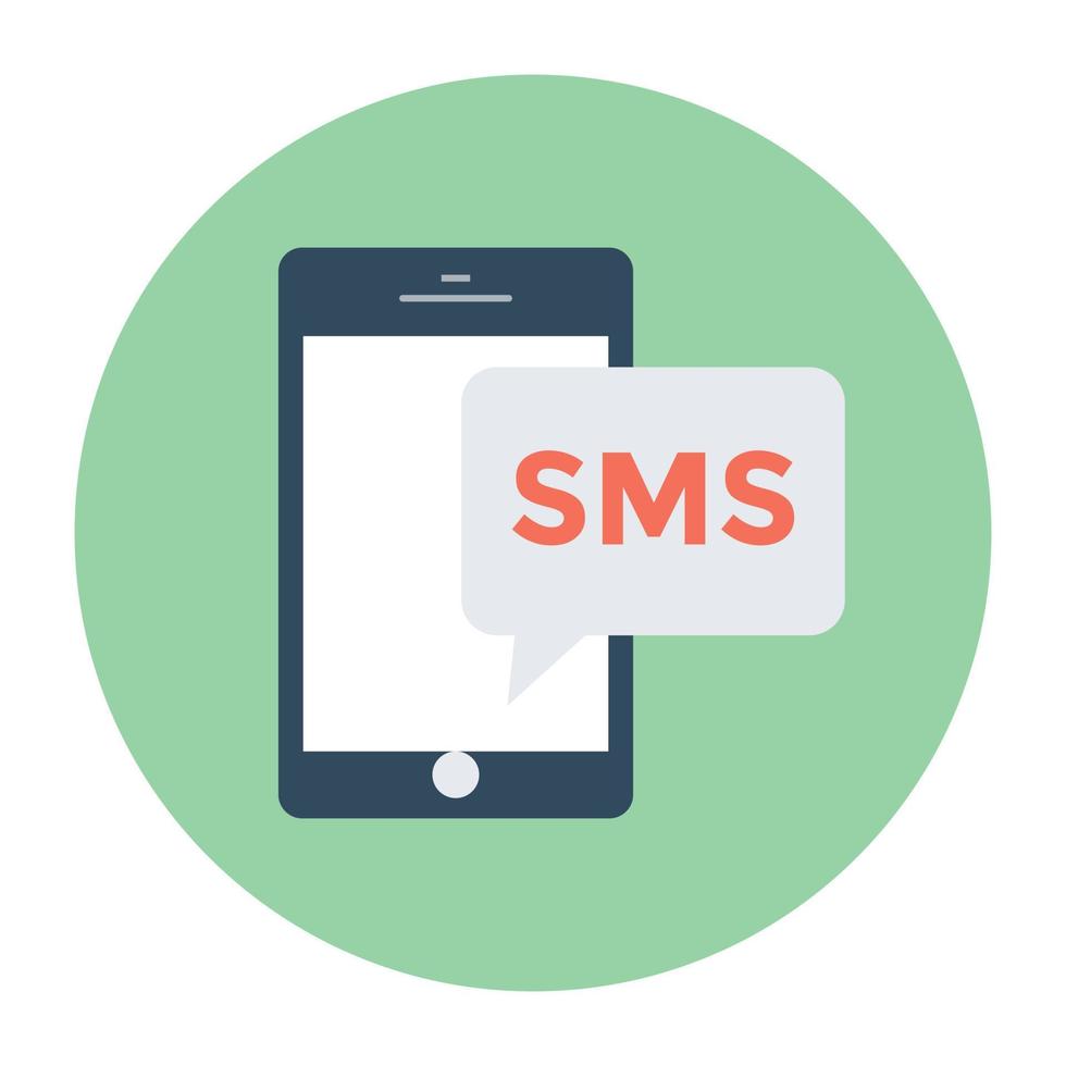 concepts de sms à la mode vecteur