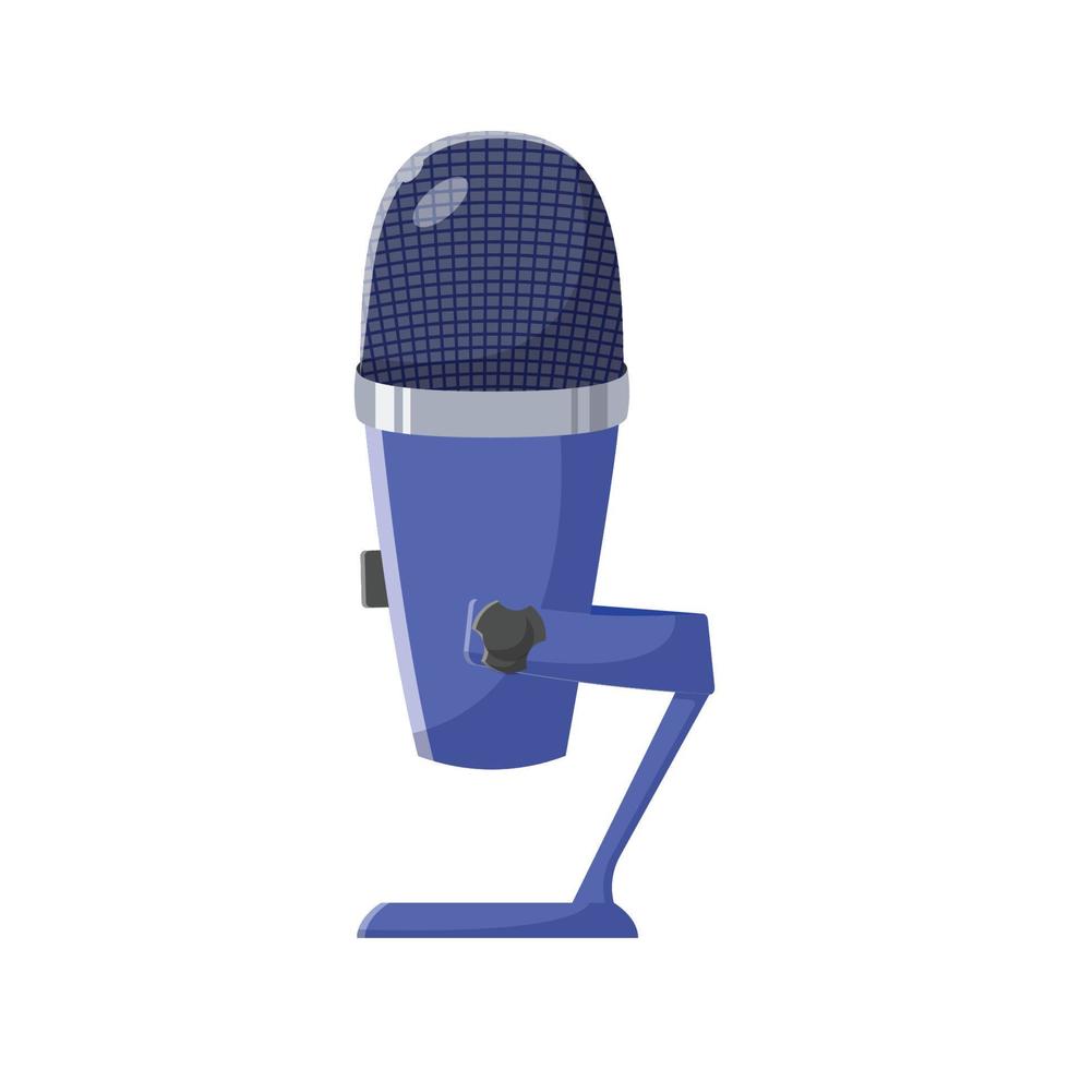 illustration plate de microphone. élément de conception d'icône propre sur fond blanc isolé vecteur