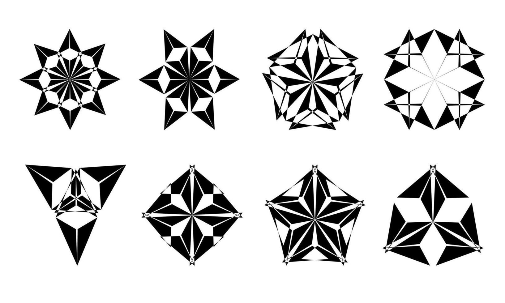 motif de géométrie de logo vectoriel
