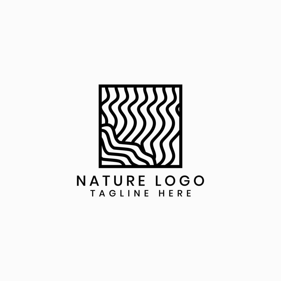 vecteur de conception de logo de plante tropicale