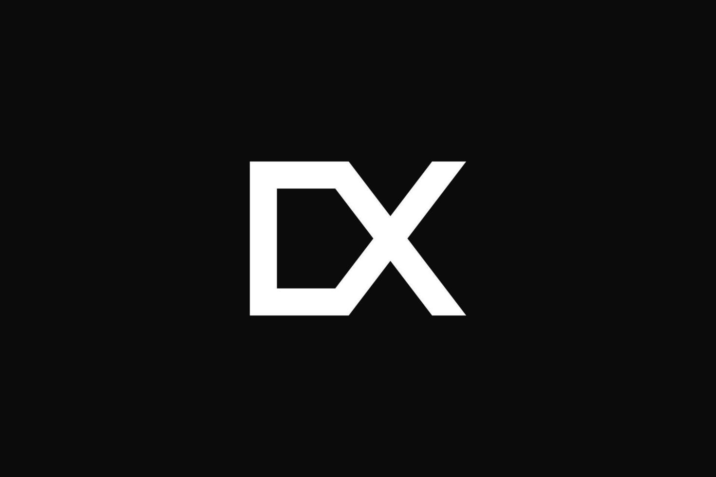 vecteur de conception de logo monogramme dx
