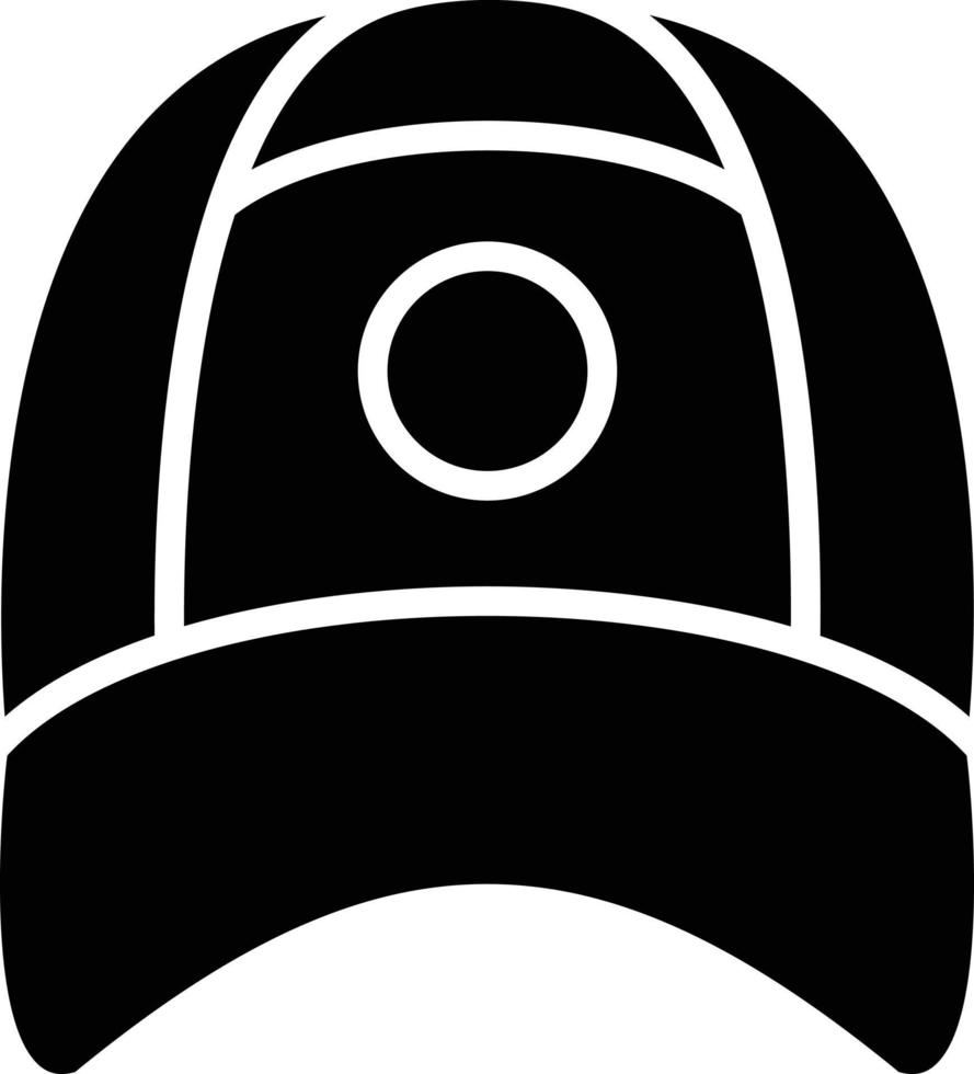 style d'icône de casquette vecteur