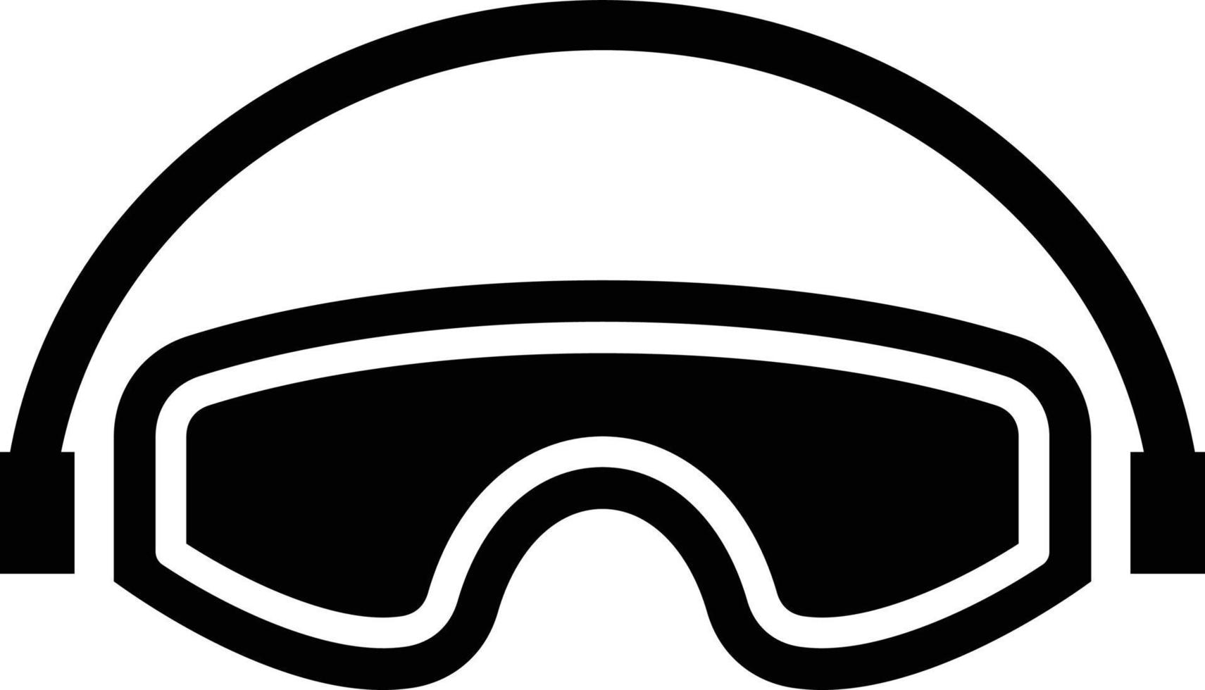 style d'icône de lunettes de sécurité vecteur