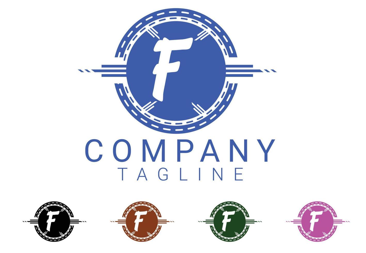 f lettre nouveau logo et icône design vecteur
