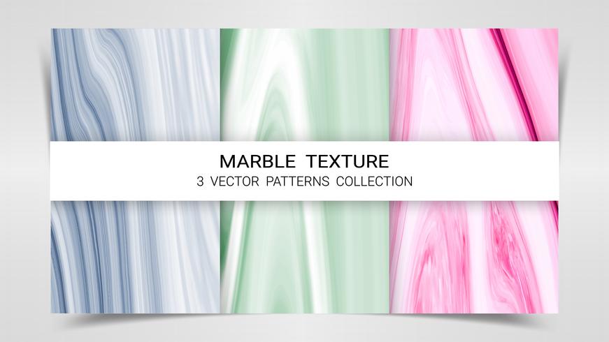 Arrière-plans et textures de marbre Premium Set Patterns Collection Template. vecteur