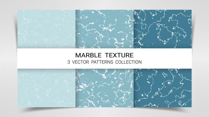 Arrière-plans et textures de marbre Premium Set Patterns Collection Template. vecteur