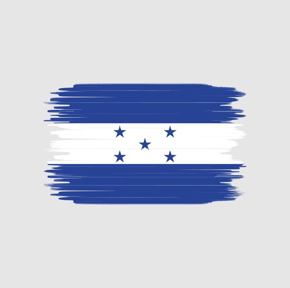 coup de pinceau du drapeau du honduras. drapeau national vecteur