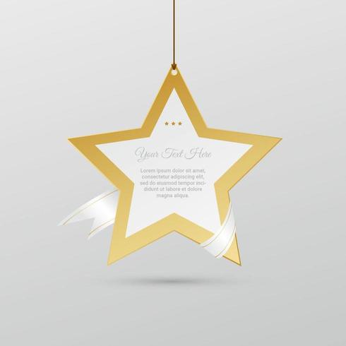 Fond d'écran Golden Holiday Star Vector