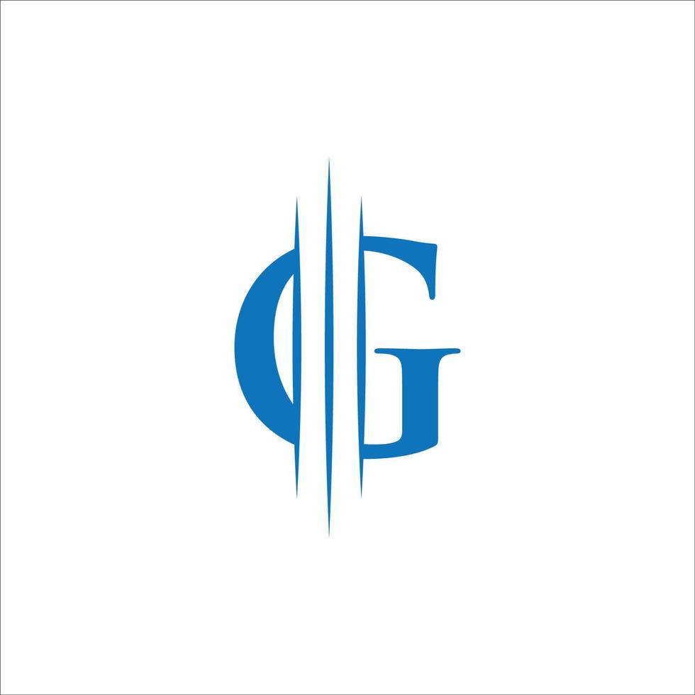 g conception graphique du logo de conseil financier et commercial. vecteur