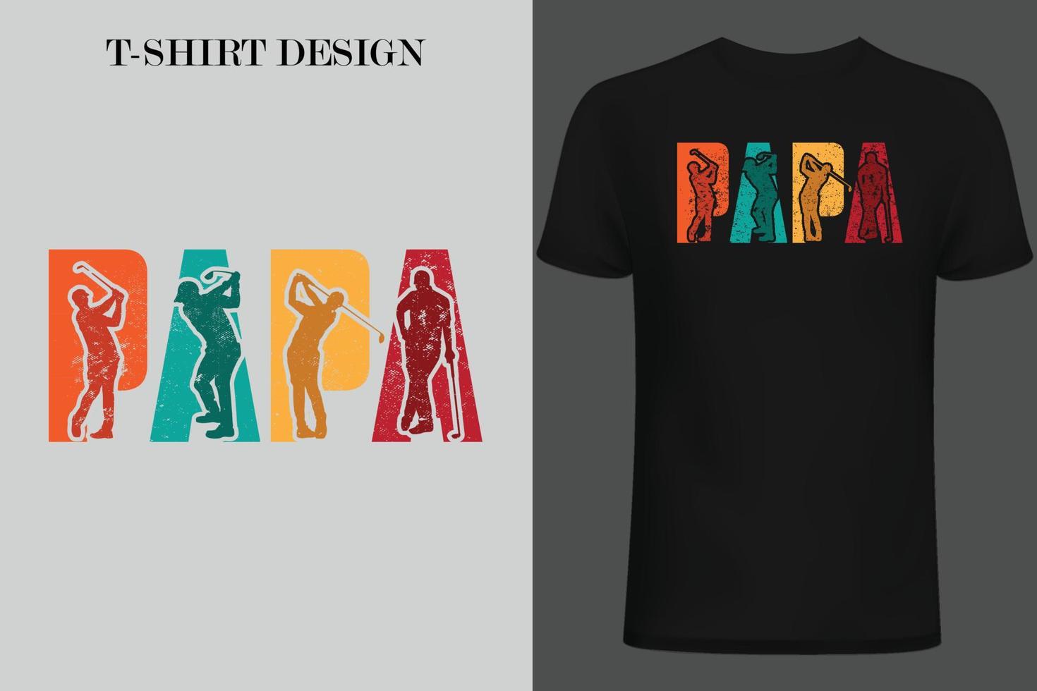 conception de t-shirt de golf. conception de t-shirt vintage de golf. conception de t-shirt de citations de golf. vecteur