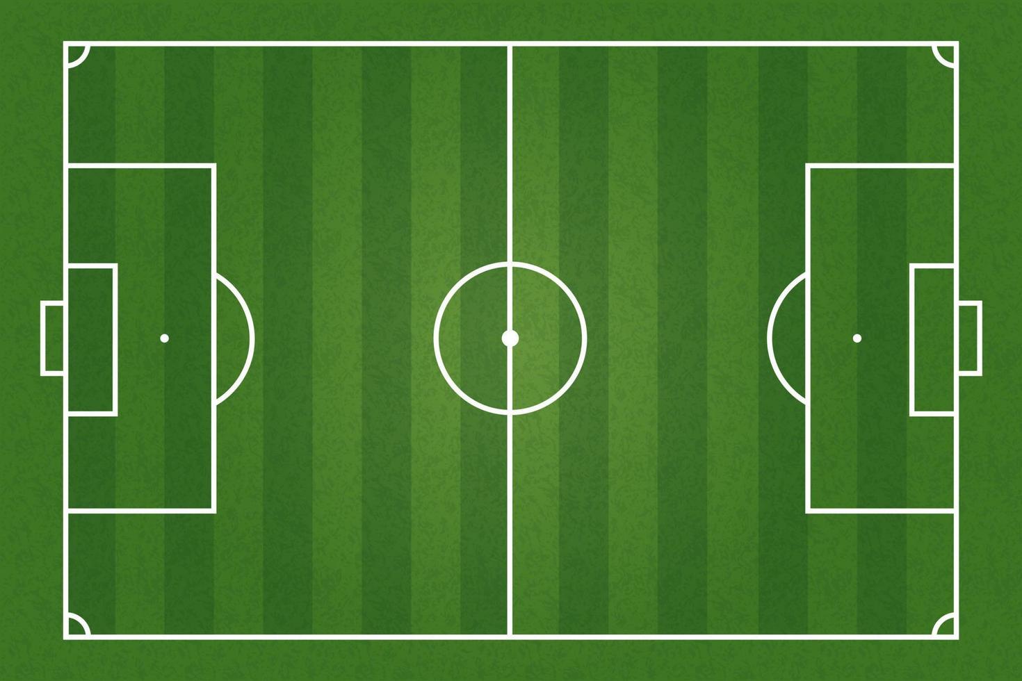 vue de dessus du terrain de football vert ou du terrain de football vecteur