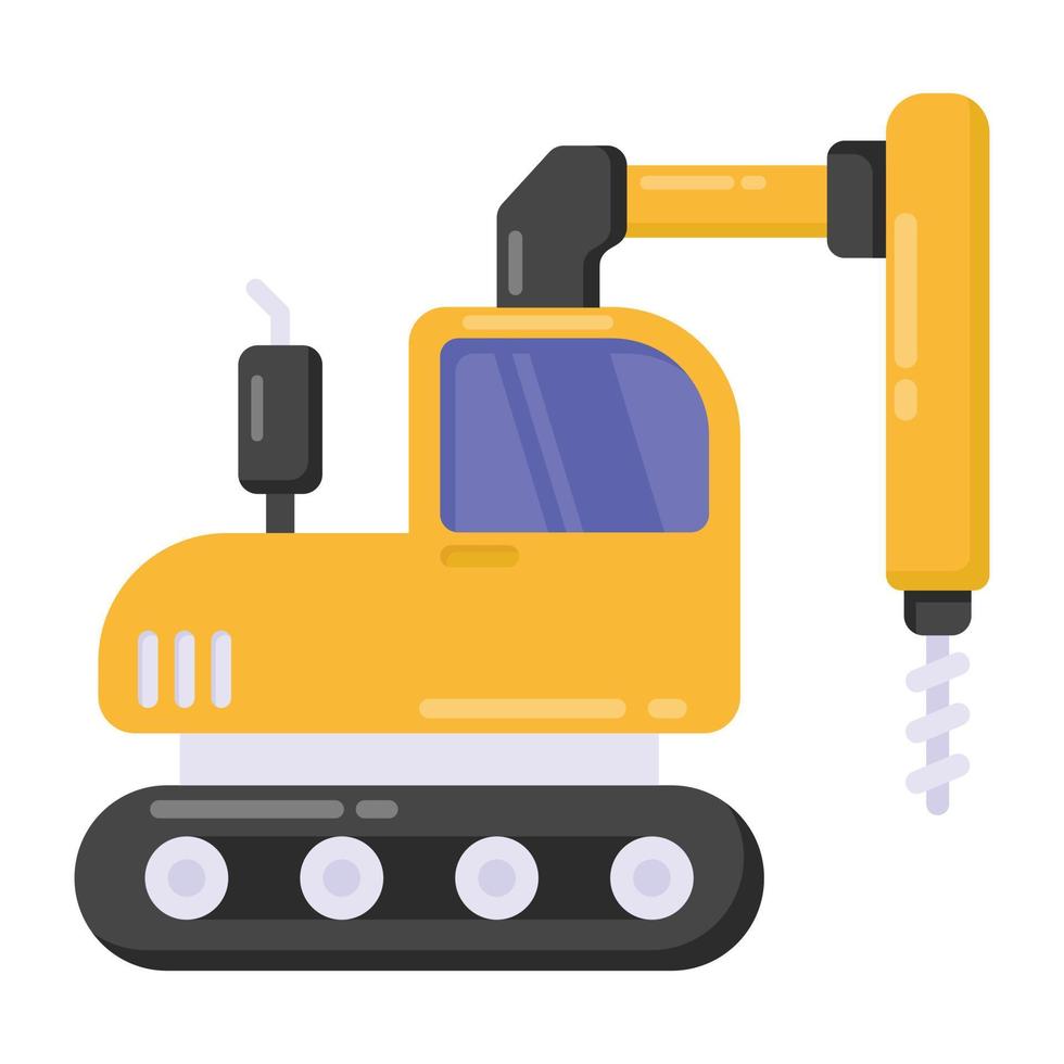 vecteur d'icône de pelle au design plat