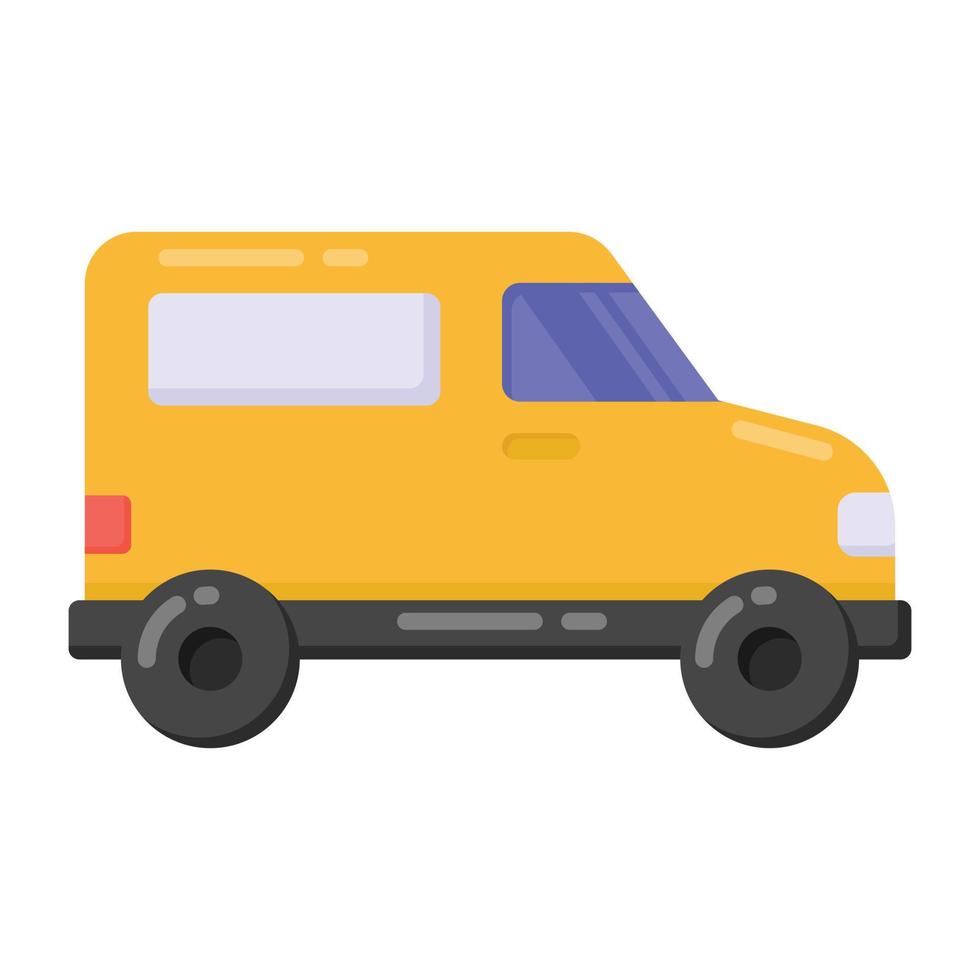 conception d'icônes de véhicule hors route à plat, concept quadro vecteur