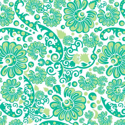 Fond d&#39;écran floral vert sans soudure vecteur