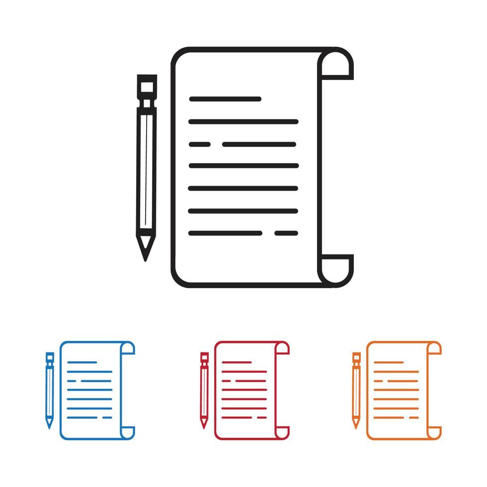 icône de vecteur de document