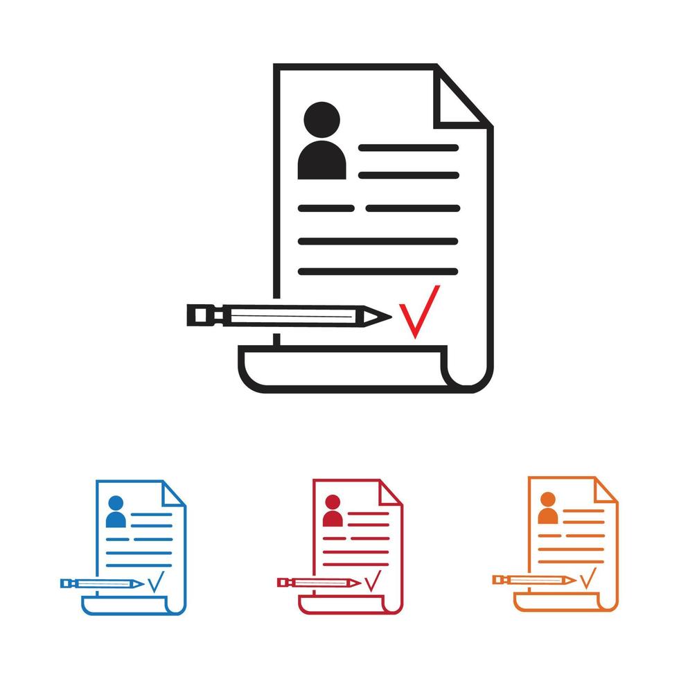 icône de vecteur de document