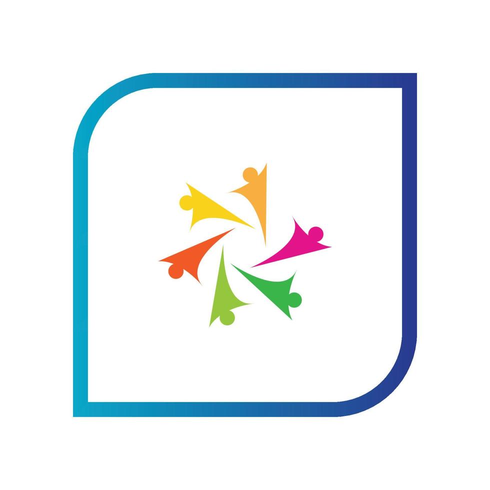 illustration du logo de la communauté vecteur
