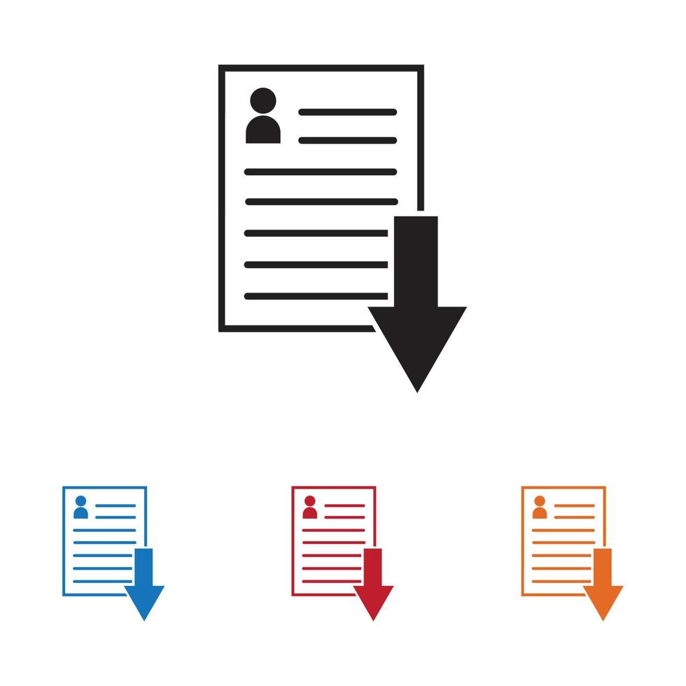 icône de vecteur de document