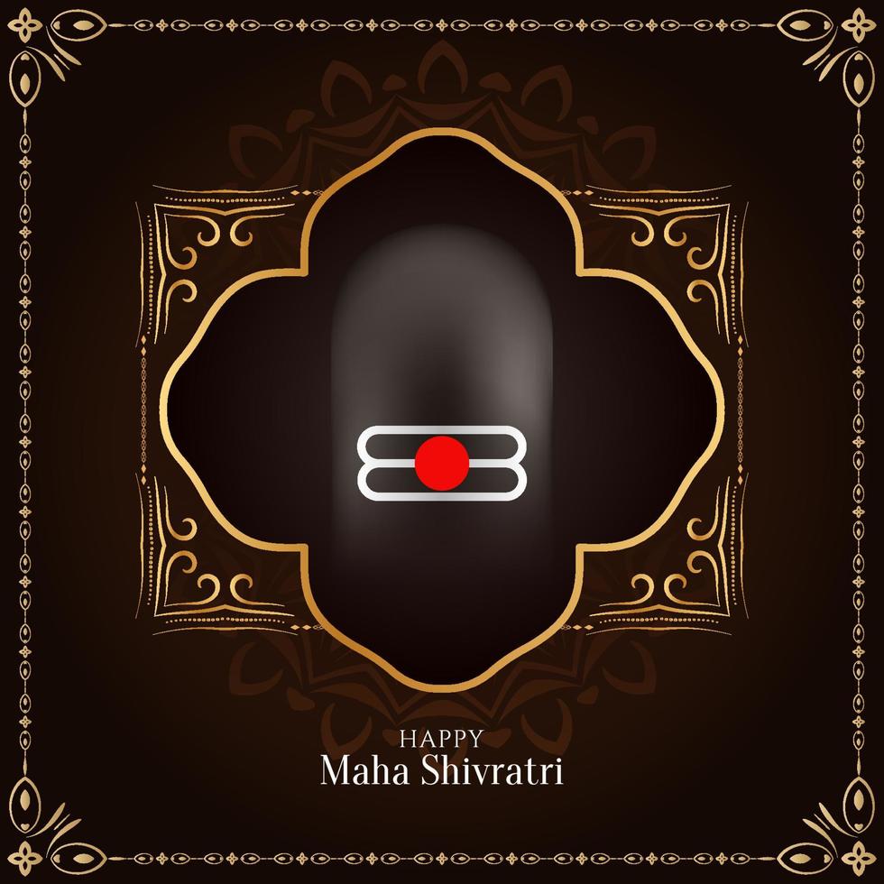 joyeux maha shivratri festival fond mythologique classique vecteur