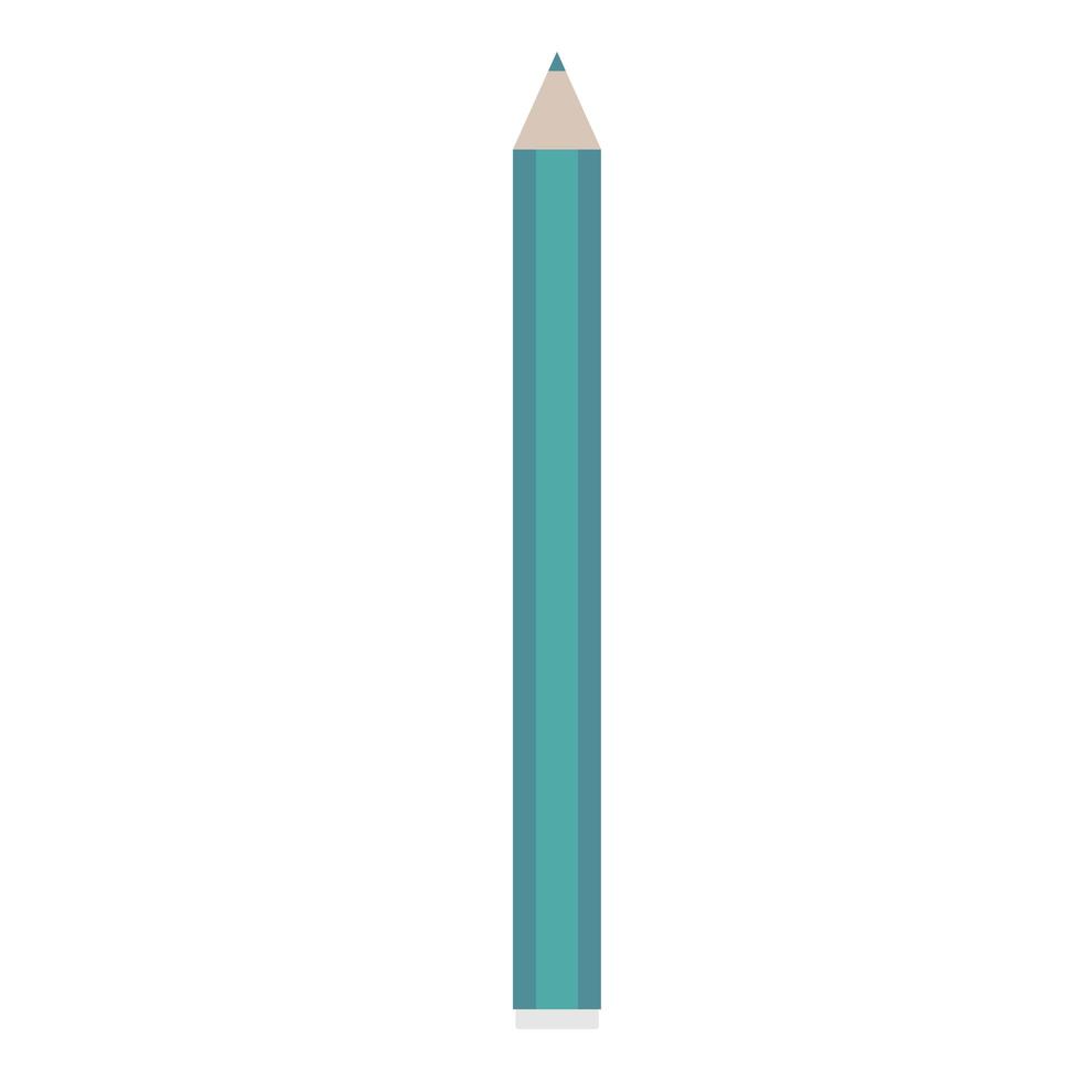 crayon de couleur bleu isolé sur fond blanc. illustration vectorielle vecteur