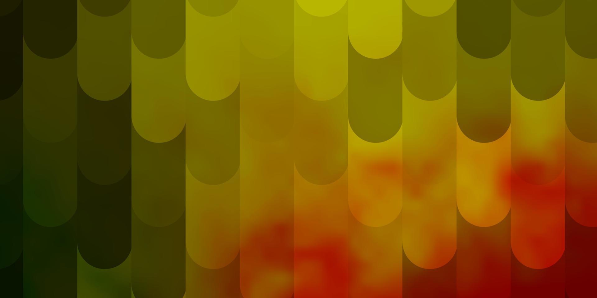 texture vectorielle rouge clair, jaune avec des lignes. vecteur