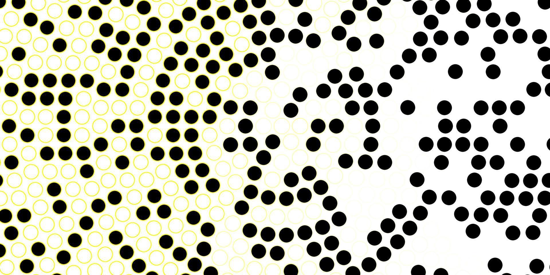 modèle vectoriel jaune foncé avec des cercles.