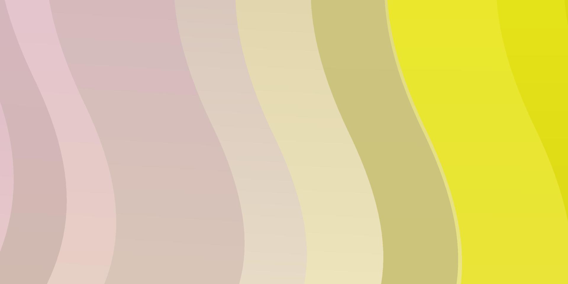 modèle vectoriel rose clair, jaune avec des courbes.