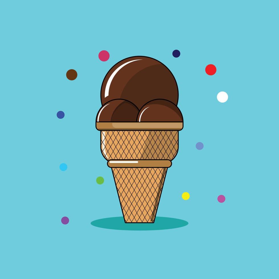 illustration d'une glace vecteur