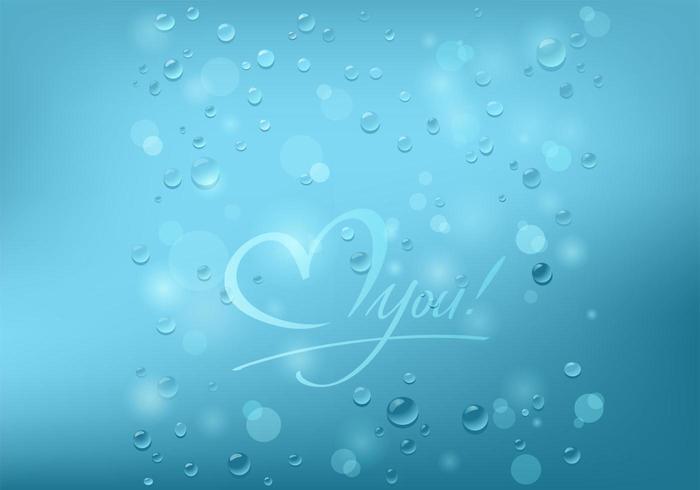 Bubbly Love You Background Vector