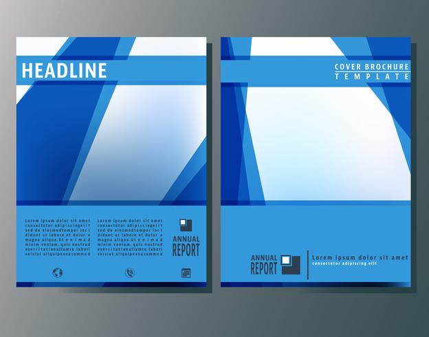 Modèle de brochures de couverture vecteur