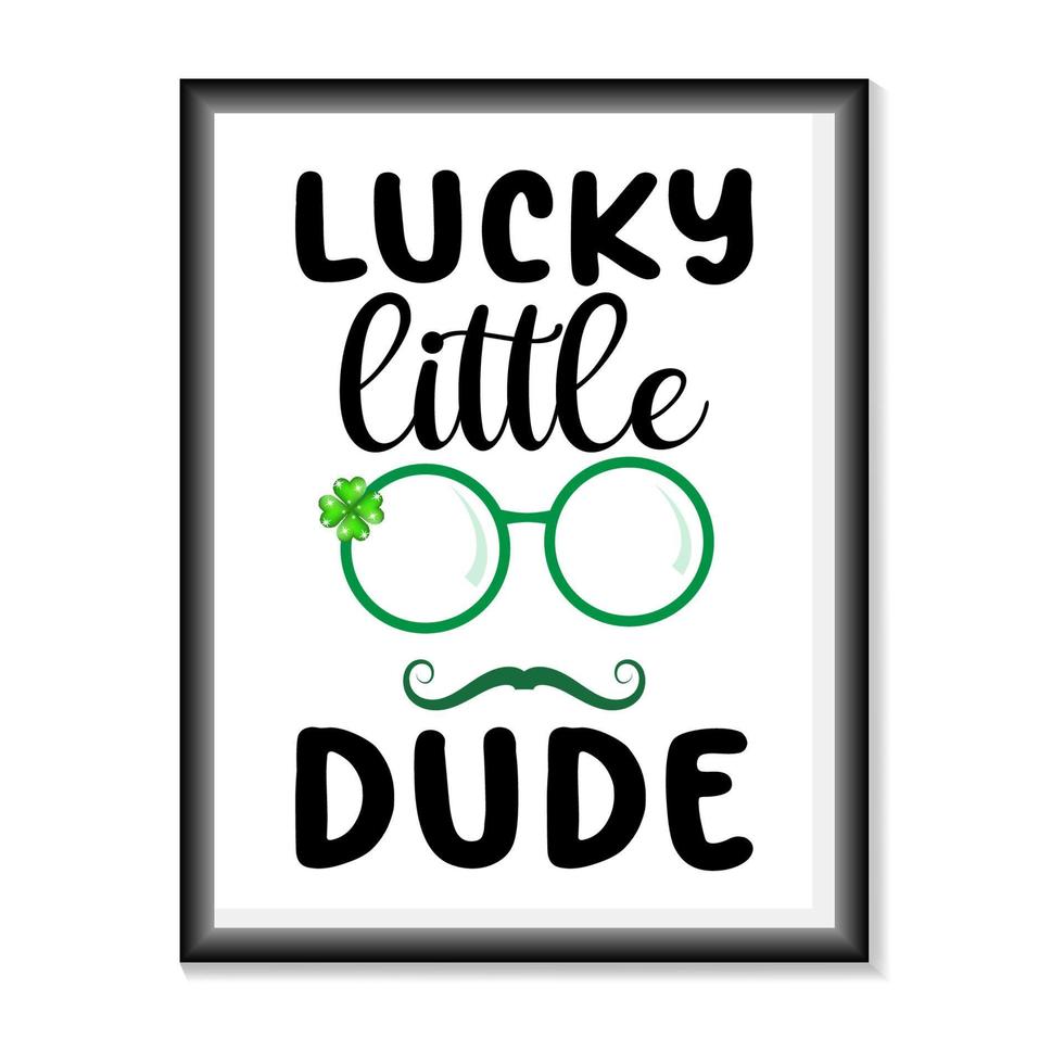 bonne typographie de la saint-patric sur fond blanc vecteur. illustration vectorielle de joyeux saint patrick vecteur