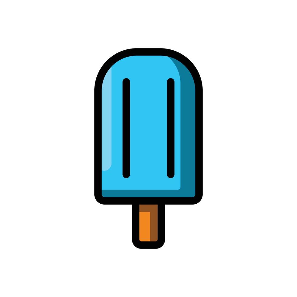 une icône de crème glacée de vecteur