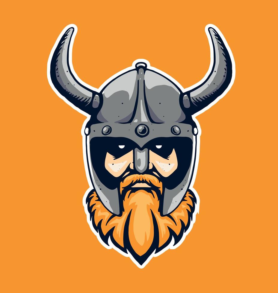 illustration viking pour logo et mascotte vecteur