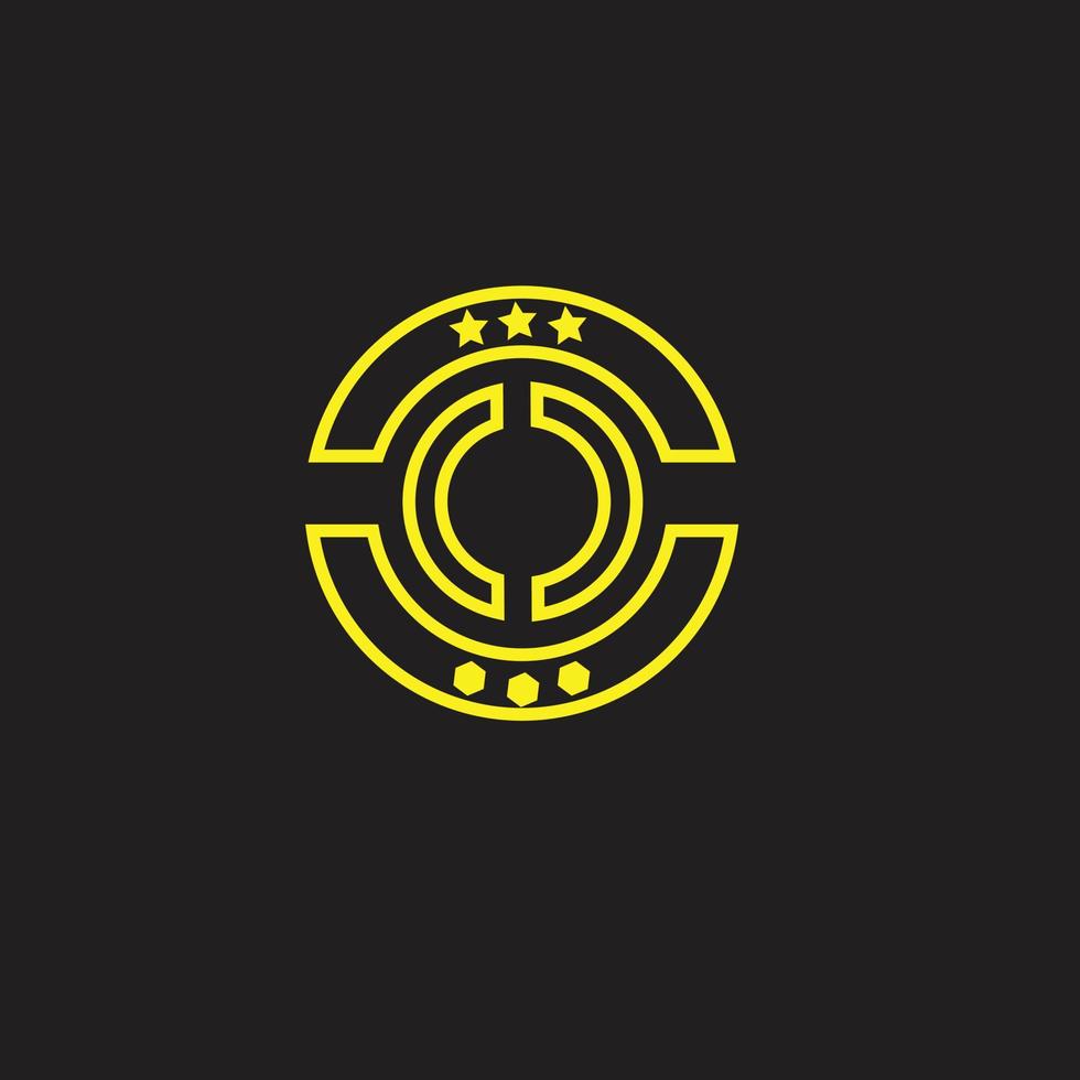 icône de conception de logo de société de cercle. vecteur