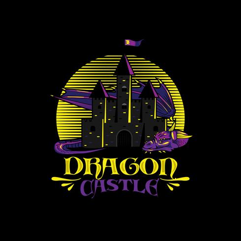 Illustration du logo du dragon vecteur