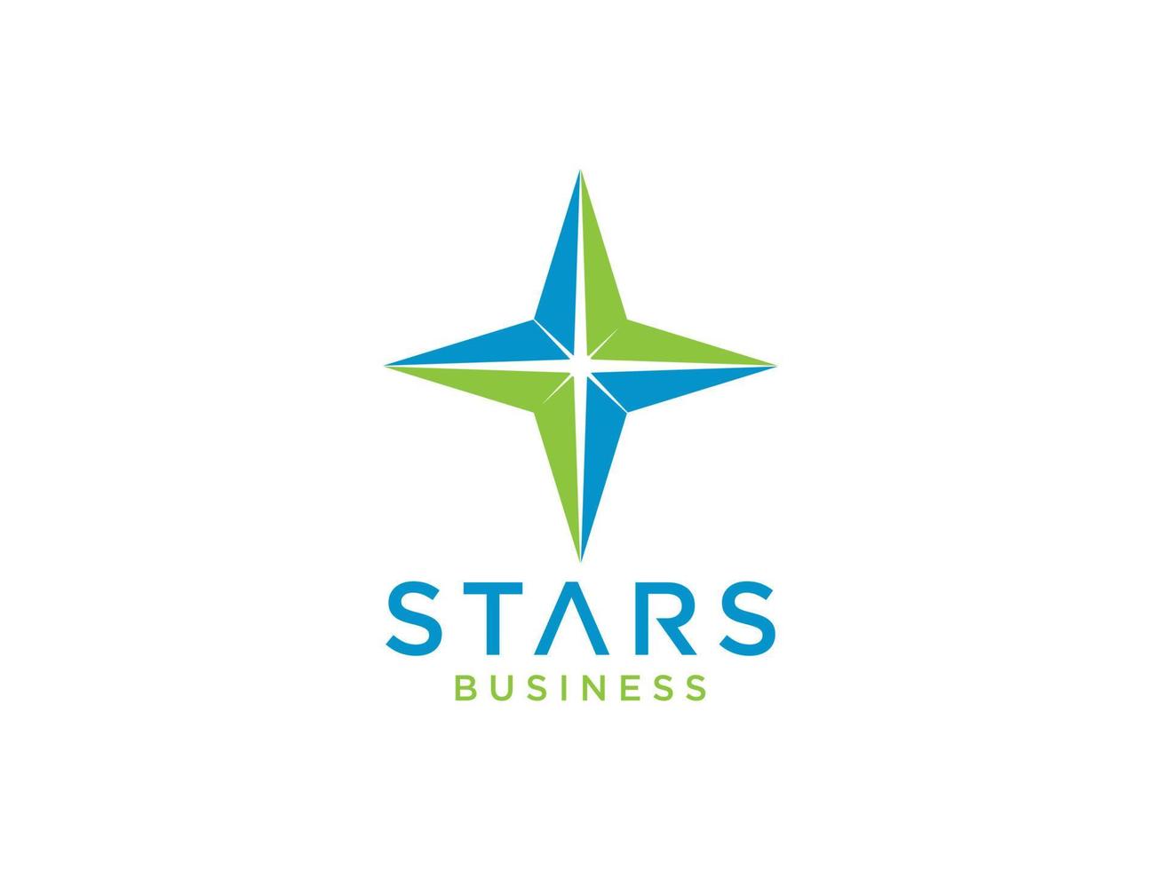 logo d'entreprise abstrait. signe de croix flèche étoile isolé sur fond blanc. élément de modèle de conception de logo vectoriel plat.