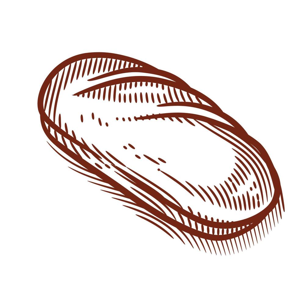 pain dessiné à la main et boulangerie vector illustration dessin au trait