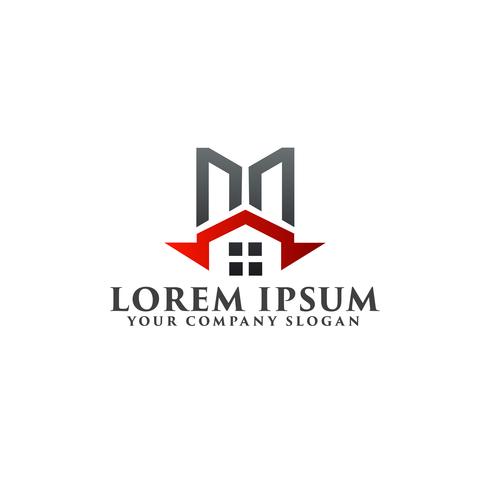 Modèle de concept de design immobilier logo vecteur