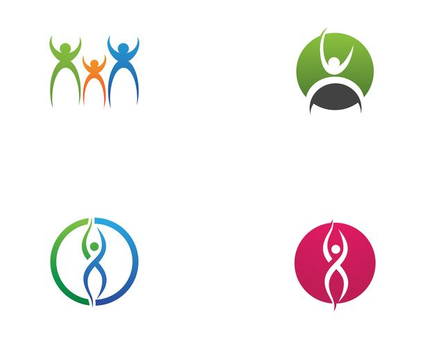 Icônes de modèle logo et symboles de communauté vecteur