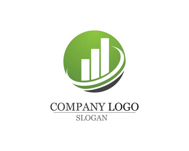 Symboles et logo de finance d&#39;entreprise vector illustration concept