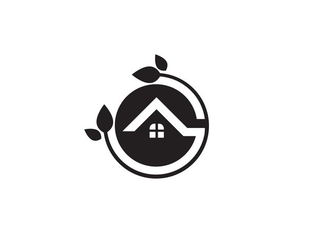 modèle de logos maison et maison vecteur