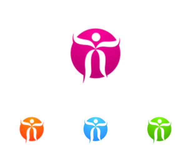 Modèle de logo et de symboles de soins de santé personnes logo vecteur