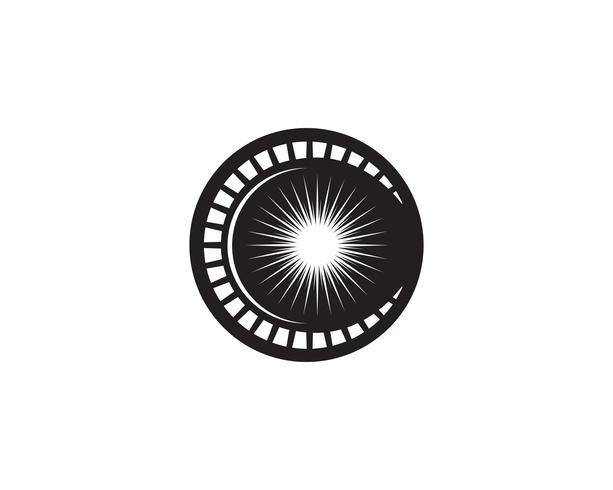 Logo et symboles du soleil star icon web vecteur