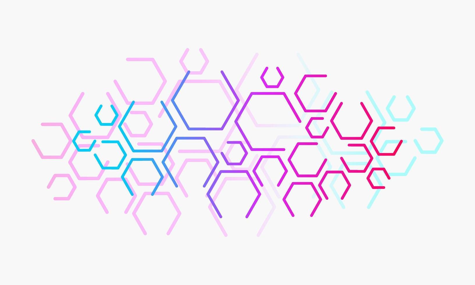 fond abstrait forme géométrique hexagonale vecteur