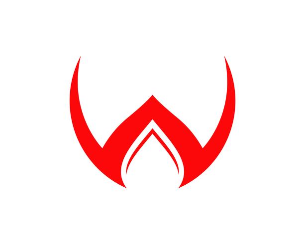 Modèle de lettres et logo affaires W logo vecteur