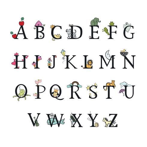 Alphabet des enfants. Illustration vectorielle vecteur