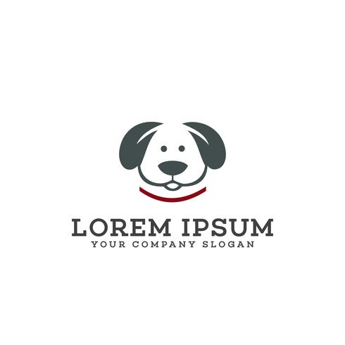 modèle de concept de design logo chien de compagnie vecteur