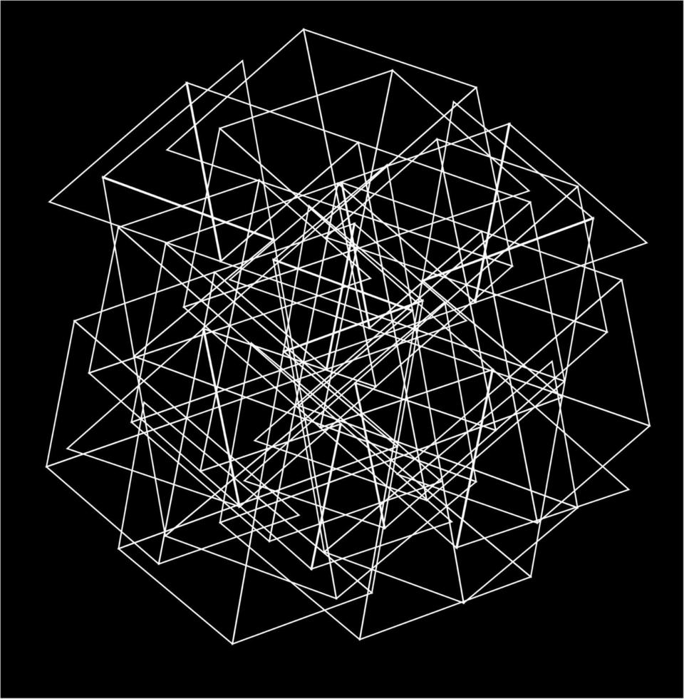 forme de connexion de réseau hexagonal triangle pour fond d'écran et fond abstrait vecteur