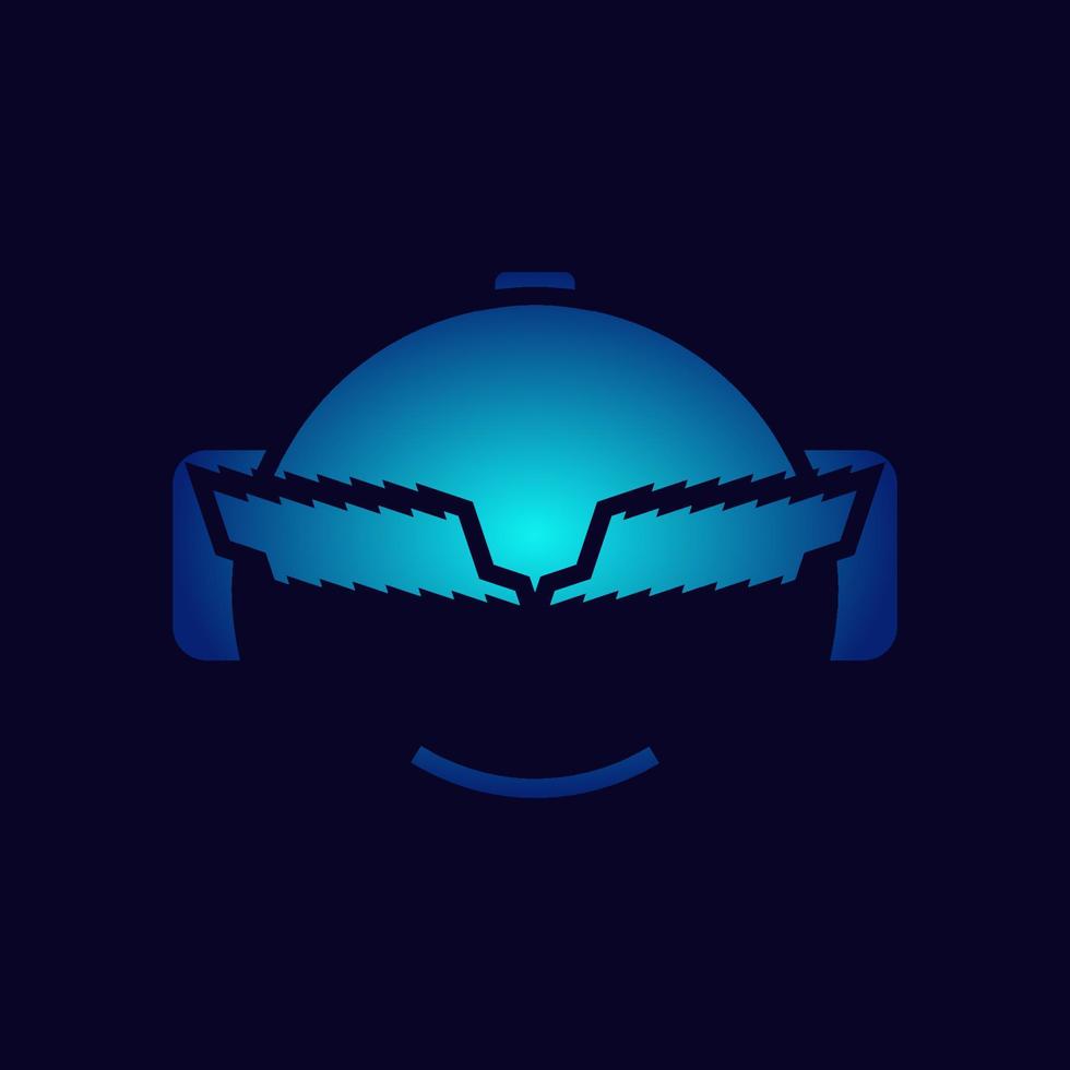 logo de réalité virtuelle vr vecteur